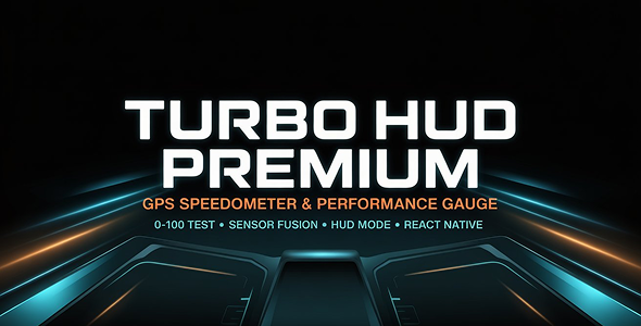 Turbo HUD Premium – GPS Speedometer, 0-100 Performance & Neon Dashboard