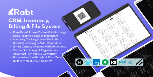 Rabt | Contact, CRM, Inventory, Billing & File Management System | Next.js