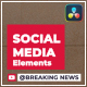 Social Media Elements | DaVinci Resolve - VideoHive Item for Sale