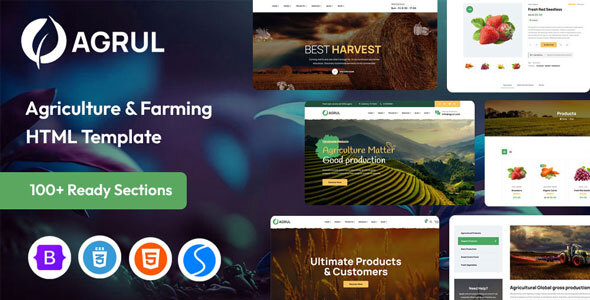 Agrul - Organic Farm Agriculture Template