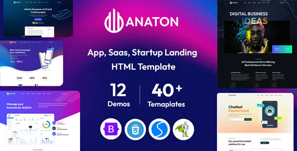 Anaton - Software & SaaS Landing Page