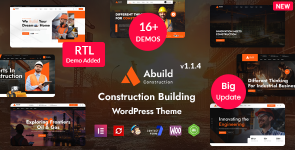 Abuild - Construction WordPress Theme