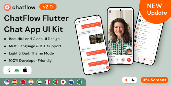 ChatFlow - Flutter Chat App UI Kit