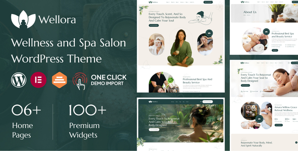 Wellora – Wellness and Spa Salon WordPress Theme