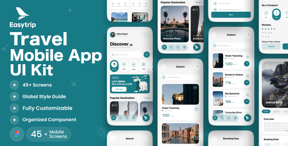 Easytrip - Travel Mobile App UI Kit