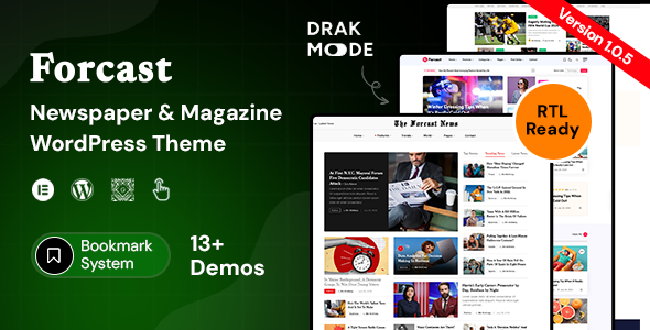 Forcast - Newspaper & Magazine WordPress Theme