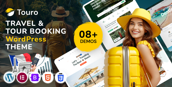 Touro – Travel & Tour Booking WordPress Theme