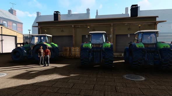 Tractors At The Hangar