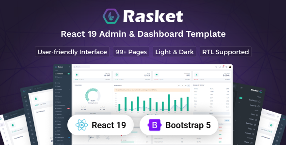 Rasket - React 19 Admin Dashboard Template