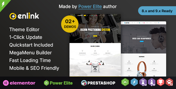 Enlink - Single Product Elementor PrestaShop Theme