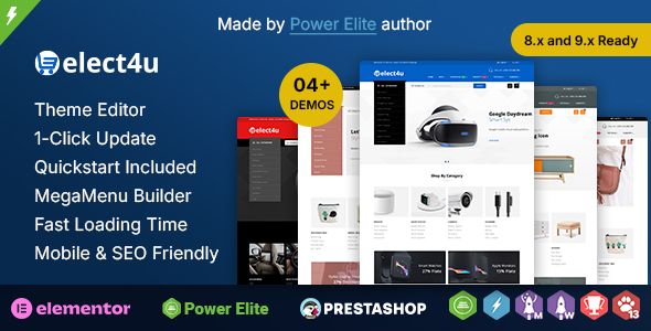 Elect4u - Multi purpose Elementor Prestashop Theme