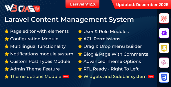 W3CMS-Laravel | Content Management System