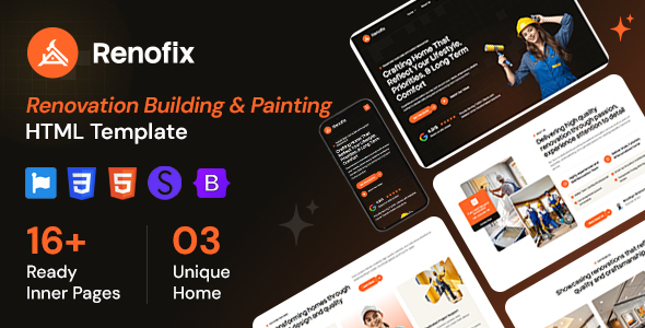 Renofix - Renovation Building & Painting HTML Template