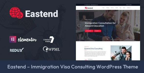 Eastend – Immigration Visa Consulting WordPress Theme