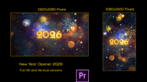 Happy New Year Opener 2026 - Premiere Pro