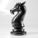 Dragon Knight Chess Piece 3D Print Model - 3DOcean Item for Sale