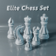 Elite Chess Pieces Set 3D Print Model - 3DOcean Item for Sale