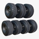 Vehicle Wheels 7 Pieces Set M1 - 3DOcean Item for Sale