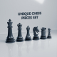 Unique Chess Pieces Set 3D Print Model - 3DOcean Item for Sale