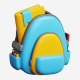 Cartoon School Bacpack - 3DOcean Item for Sale