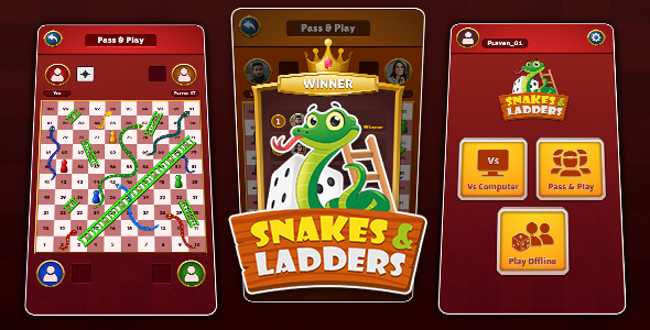 Snake & Ladders Online Multiplayer – Android Game Source Code (Libgdx)