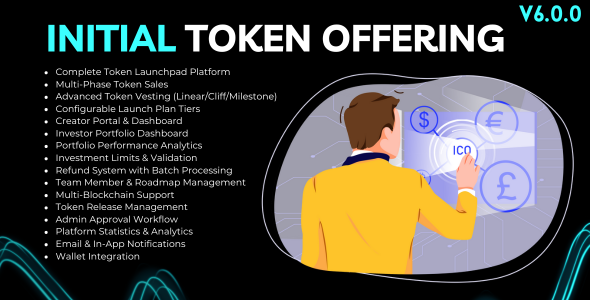 ICO/STO/IDO for Bicrypto - Token Launchpad, Multi-Phase Sales, Vesting & Investor Portfolio Addon