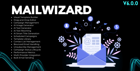 Mailwizard for Bicrypto - Email Marketing, Campaign Management & Template Builder Addon
