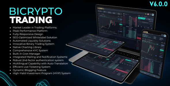 Bicrypto - Professional Crypto Exchange with Spot & Binary Trading, KYC Verification & Wallets