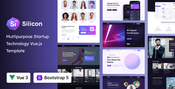 Silicon - Vue 3 Business & Technology Template