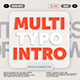 Multi Typographic Intro - VideoHive Item for Sale