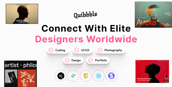 Quibbble - Design Portfolio Platform SaaS