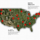 Customizable North America Map with Location Pins - VideoHive Item for Sale