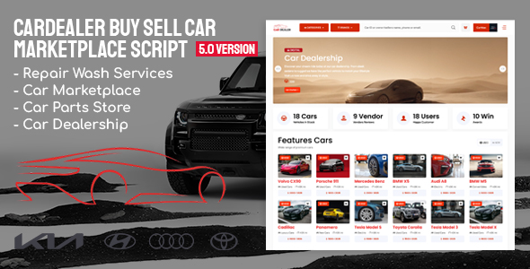 CarDealer – Buy Sell Car Marketplace Script Theme