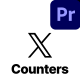 X Social Counters & UI Elements - VideoHive Item for Sale