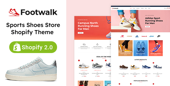 Footwalk - Sports Shoes Store Shopify 2.0 Responsive Theme