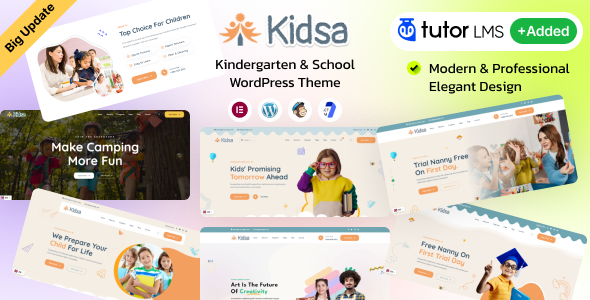 Kidsa - Kindergarten & School WordPress Theme + RTL