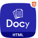 Docy - Documentation And Knowledge Base HTML5 Template with Helpdesk Forum - ThemeForest Item for Sale