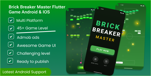 Brick Breaker Master Flutter Game Android & IOS With Admob