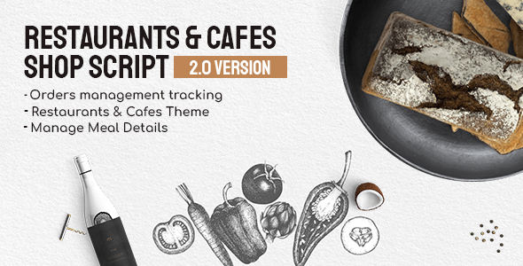 Cafex - Restaurants & Cafes Shop Script Theme