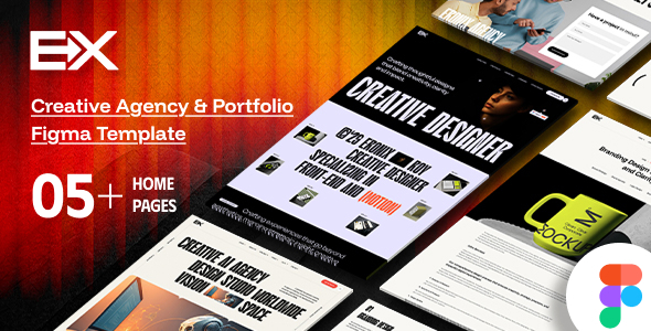 Eronix - Creative Agency and Portfolio Figma Template