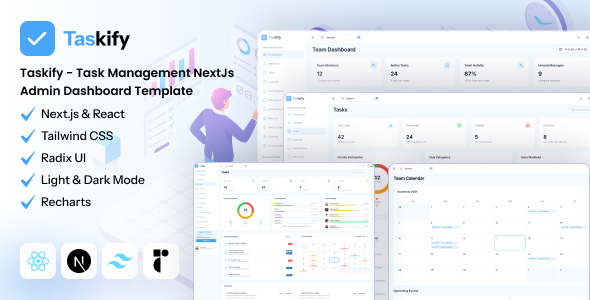Taskify - Task Management NextJs Admin Dashboard Template