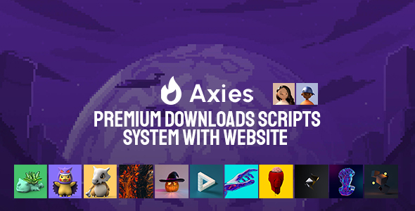 Axies - Premium Downloads Scripts System with Website