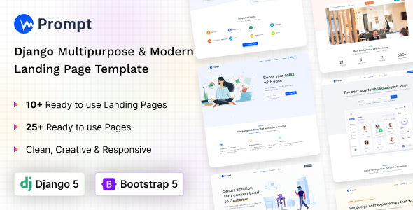 Prompt - Modern & Multipurpose Django Template
