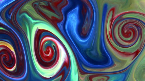 Abstract Colorful Sacral Liquid Waves Texture 123