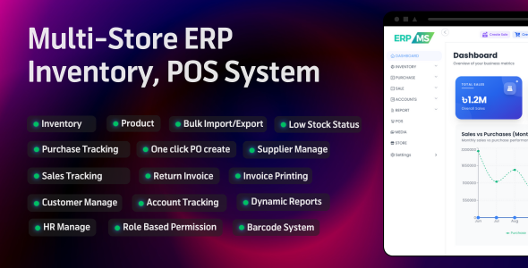 ERP - ERP Multi Store, Multi Shop POS, Inventory, Invoice Software