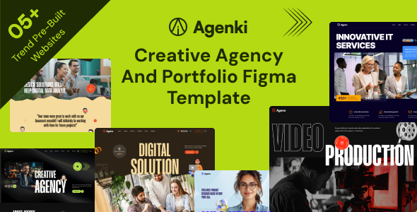Agenki – Creative Agency & Portfolio Figma UI Template