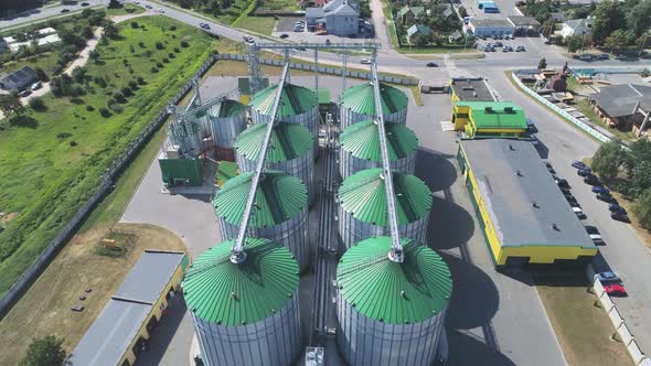 Flight Over a Modern Granary.