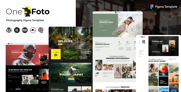 OnePhoto - Photography & Portfolio Figma Template