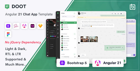 Doot - Angular 21 Chat App Template
