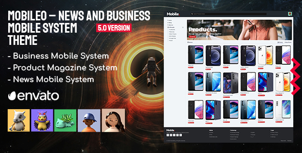 Mobileo – News and Business Mobile System Theme